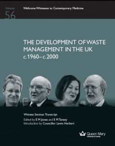 Book cover for the Wellcome Witness Seminar on Waste Management